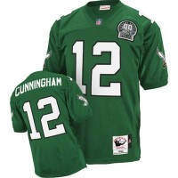 Mitchell&Ness Philadelphia Eagles #12 Randall Cunningham Green Stitched Throwback NFL Jersey