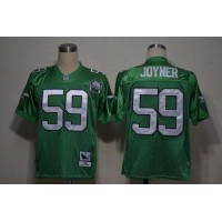 Mitchell And Ness Philadelphia Eagles #59 Seth Joyner Green Stitched Throwback NFL Jersey