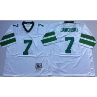 Mitchell And Ness Philadelphia Eagles #7 Ron Jaworski White Throwback Stitched NFL Jersey