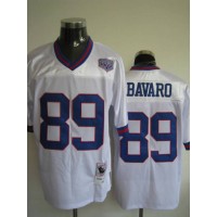 Mitchell and Ness New York Giants #89 Mark Bavaro Stitched White NFL Jersey