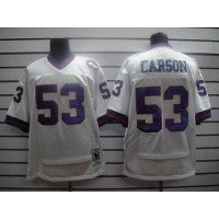 Mitchell and Ness New York Giants #53 Harry Carson White Stitched NFL Jersey