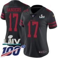 Nike San Francisco 49ers #17 Emmanuel Sanders Black Super Bowl LIV 2020 Alternate Women's Stitched NFL 100th Season Vapor Limited Jersey