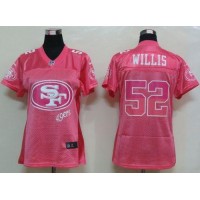 Nike San Francisco 49ers #52 Patrick Willis Pink Women's Fem Fan NFL Game Jersey