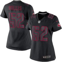 Nike San Francisco 49ers #52 Patrick Willis Black Impact Women's Stitched NFL Limited Jersey