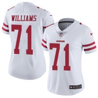 San Francisco San Francisco 49ers #71 Trent Williams White Women's Stitched NFL Vapor Untouchable Limited Jersey