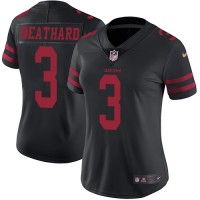 Nike San Francisco 49ers #3 C.J. Beathard Black Alternate Women's Stitched NFL Vapor Untouchable Limited Jersey