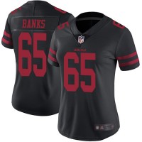 Nike San Francisco 49ers #65 Aaron Banks Black Alternate Women's Stitched NFL Vapor Untouchable Limited Jersey