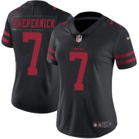 Nike San Francisco 49ers #7 Colin Kaepernick Black Alternate Women's Stitched NFL Vapor Untouchable Limited Jersey