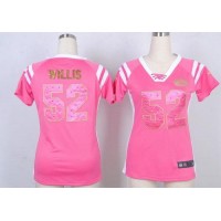 Nike San Francisco 49ers #52 Patrick Willis Pink Women's Stitched NFL Elite Draft Him Shimmer Jersey