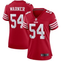 San Francisco San Francisco 49ers #54 Fred Warner Scarlet Women's 2022-23 Nike NFL Game Jersey