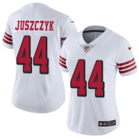 Nike San Francisco 49ers #44 Kyle Juszczyk White Rush Women's Stitched NFL Vapor Untouchable Limited Jersey