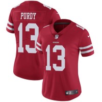 Nike San Francisco 49ers #13 Brock Purdy Red Team Color Women's Stitched NFL Vapor Untouchable Limited Jersey