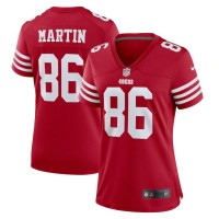 San Francisco San Francisco 49ers #86 Tay Martin Scarlet Women's 2022-23 Nike NFL Game Jersey