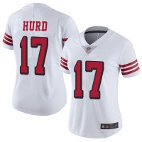 Nike San Francisco 49ers #17 Jalen Hurd White Rush Women's Stitched NFL Vapor Untouchable Limited Jersey