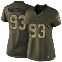 Nike San Francisco 49ers #93 Javon Hargrave Green Women's Stitched NFL Limited 2015 Salute To Service Jersey