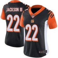 Nike Cincinnati Bengals #22 William Jackson III Black Team Color Women's Stitched NFL Vapor Untouchable Limited Jersey