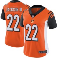 Nike Cincinnati Bengals #22 William Jackson III Orange Alternate Women's Stitched NFL Vapor Untouchable Limited Jersey