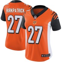 Nike Cincinnati Bengals #27 Dre Kirkpatrick Orange Alternate Women's Stitched NFL Vapor Untouchable Limited Jersey