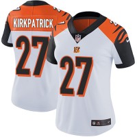 Nike Cincinnati Bengals #27 Dre Kirkpatrick White Women's Stitched NFL Vapor Untouchable Limited Jersey
