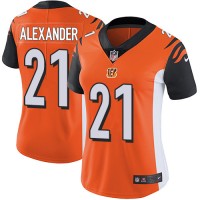 Nike Cincinnati Bengals #21 Mackensie Alexander Orange Alternate Women's Stitched NFL Vapor Untouchable Limited Jersey