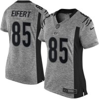 Nike Cincinnati Bengals #85 Tyler Eifert Gray Women's Stitched NFL Limited Gridiron Gray Jersey