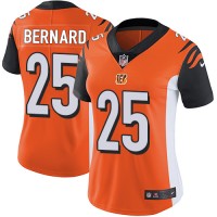 Nike Cincinnati Bengals #25 Giovani Bernard Orange Alternate Women's Stitched NFL Vapor Untouchable Limited Jersey