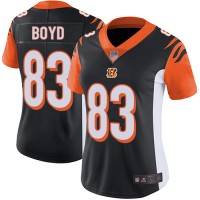 Nike Cincinnati Bengals #83 Tyler Boyd Black Team Color Women's Stitched NFL Vapor Untouchable Limited Jersey