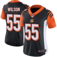 Nike Cincinnati Bengals #55 Logan Wilson Black Team Color Women's Stitched NFL Vapor Untouchable Limited Jersey