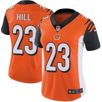 Nike Cincinnati Bengals #23 Daxton Hill Orange Alternate Women's Stitched NFL Vapor Untouchable Limited Jersey