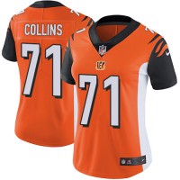 Nike Cincinnati Bengals #71 La'el Collins Orange Alternate Women's Stitched NFL Vapor Untouchable Limited Jersey