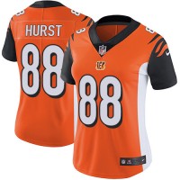 Nike Cincinnati Bengals #88 Hayden Hurst Orange Alternate Women's Stitched NFL Vapor Untouchable Limited Jersey