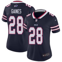 Nike Buffalo Bills #28 E.J. Gaines Navy Women's Stitched NFL Limited Inverted Legend Jersey
