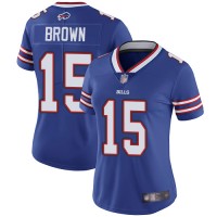 Nike Buffalo Bills #15 John Brown Royal Blue Team Color Women's Stitched NFL Vapor Untouchable Limited Jersey