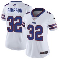 Nike Buffalo Bills #32 O. J. Simpson White Women's Stitched NFL Vapor Untouchable Limited Jersey