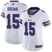 Nike Buffalo Bills #15 John Brown White Women's Stitched NFL Vapor Untouchable Limited Jersey