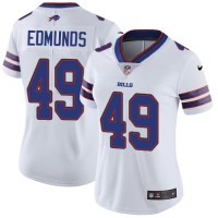 Nike Buffalo Bills #49 Tremaine Edmunds White Women's Stitched NFL Vapor Untouchable Limited Jersey