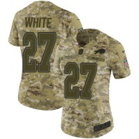 Nike Buffalo Bills #27 Tre'Davious White Camo Women's Stitched NFL Limited 2018 Salute to Service Jersey