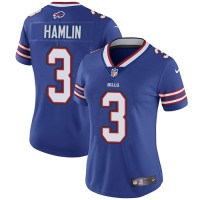 Nike Buffalo Bills #3 Damar Hamlin Royal Blue Team Color Women's Stitched NFL Vapor Untouchable Limited Jersey