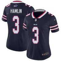 Nike Buffalo Bills #3 Damar Hamlin Navy Women's Stitched NFL Limited Inverted Legend Jersey