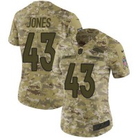 Nike Denver Broncos #43 Joe Jones Camo Women's Stitched NFL Limited 2018 Salute To Service Jersey