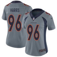 Nike Denver Broncos #96 Shelby Harris Gray Women's Stitched NFL Limited Inverted Legend Jersey