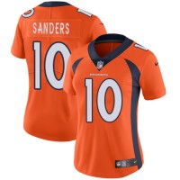 Nike Denver Broncos #10 Emmanuel Sanders Orange Team Color Women's Stitched NFL Vapor Untouchable Limited Jersey