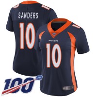 Nike Denver Broncos #10 Emmanuel Sanders Navy Blue Alternate Women's Stitched NFL 100th Season Vapor Limited Jersey