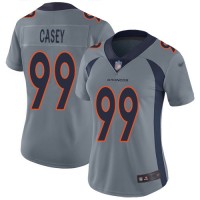 Nike Denver Broncos #99 Jurrell Casey Gray Women's Stitched NFL Limited Inverted Legend Jersey