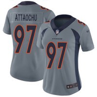 Nike Denver Broncos #97 Jeremiah Attaochu Gray Women's Stitched NFL Limited Inverted Legend Jersey