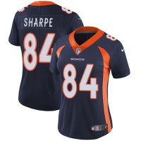 Nike Denver Broncos #84 Shannon Sharpe Blue Alternate Women's Stitched NFL Vapor Untouchable Limited Jersey