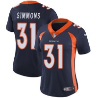 Nike Denver Broncos #31 Justin Simmons Blue Alternate Women's Stitched NFL Vapor Untouchable Limited Jersey