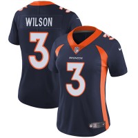 Nike Denver Broncos #3 Russell Wilson Navy Blue Alternate Women's Stitched NFL Vapor Untouchable Limited Jersey