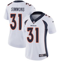 Nike Denver Broncos #31 Justin Simmons White Women's Stitched NFL Vapor Untouchable Limited Jersey