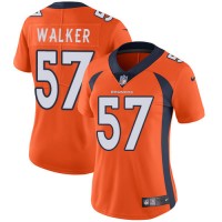 Nike Denver Broncos #57 Demarcus Walker Orange Team Color Women's Stitched NFL Vapor Untouchable Limited Jersey